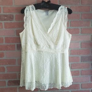 Fashion Bug Lace Sleeveless shirt